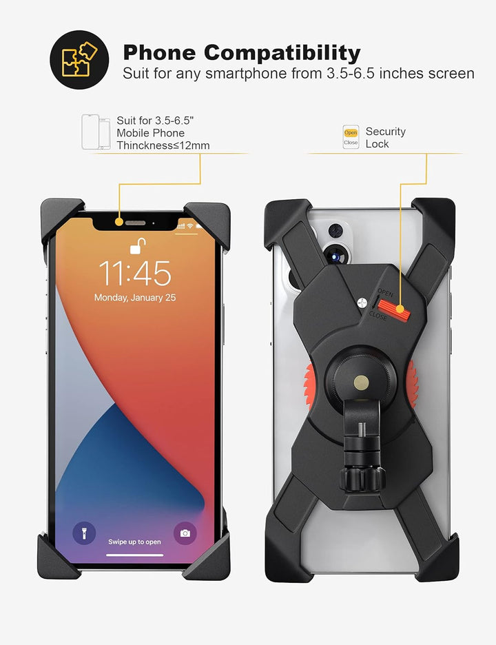 ShockSafe 360° Phone Holder for Electric Scooter 