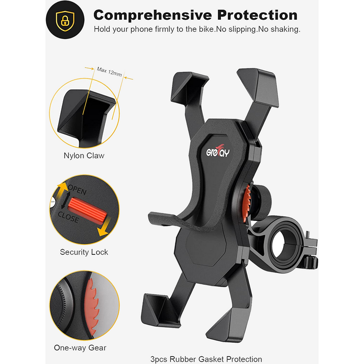 Support de Téléphone ShockSafe 360° pour Trottinette Électrique